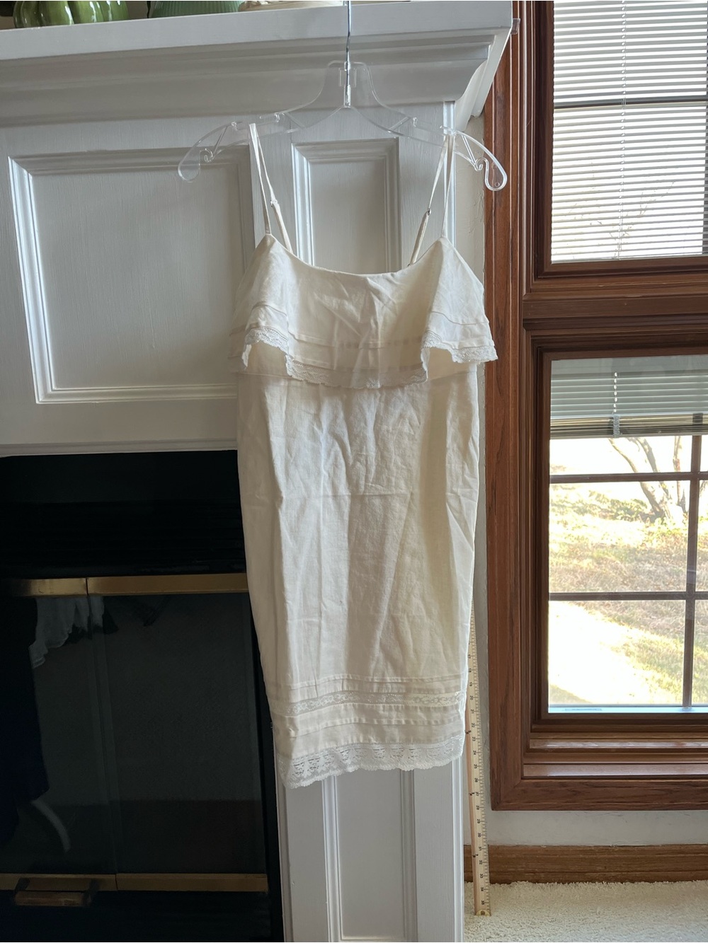 Ivory Ruffle Off-Shoulder Sundress - Picture 3 of 15